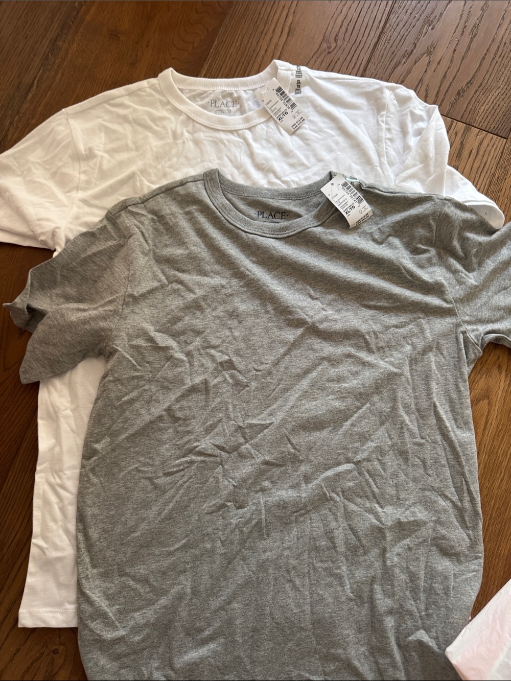 Children’s Place Crew Neck Tees - White & Gray